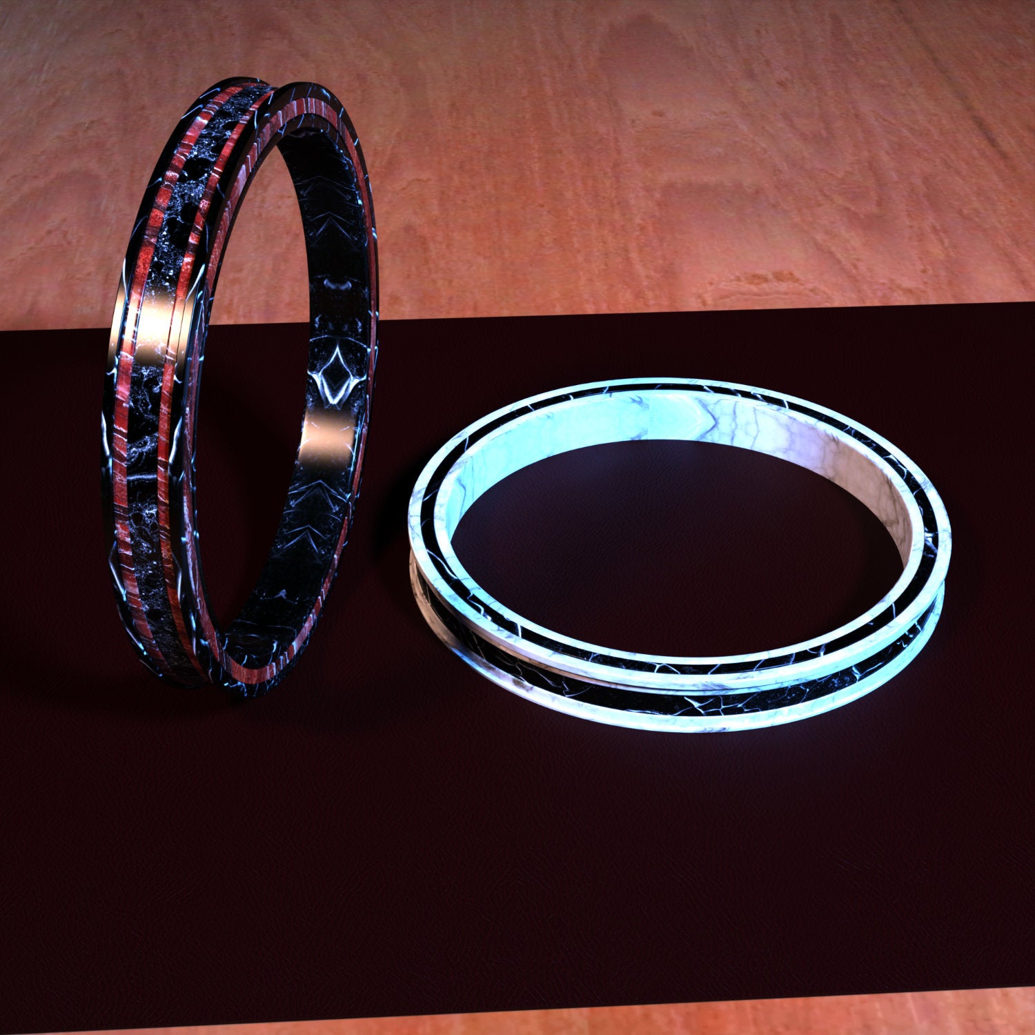 AP Blood and Bone Totem Bangles for Genesis 8 and 9 Female Characters