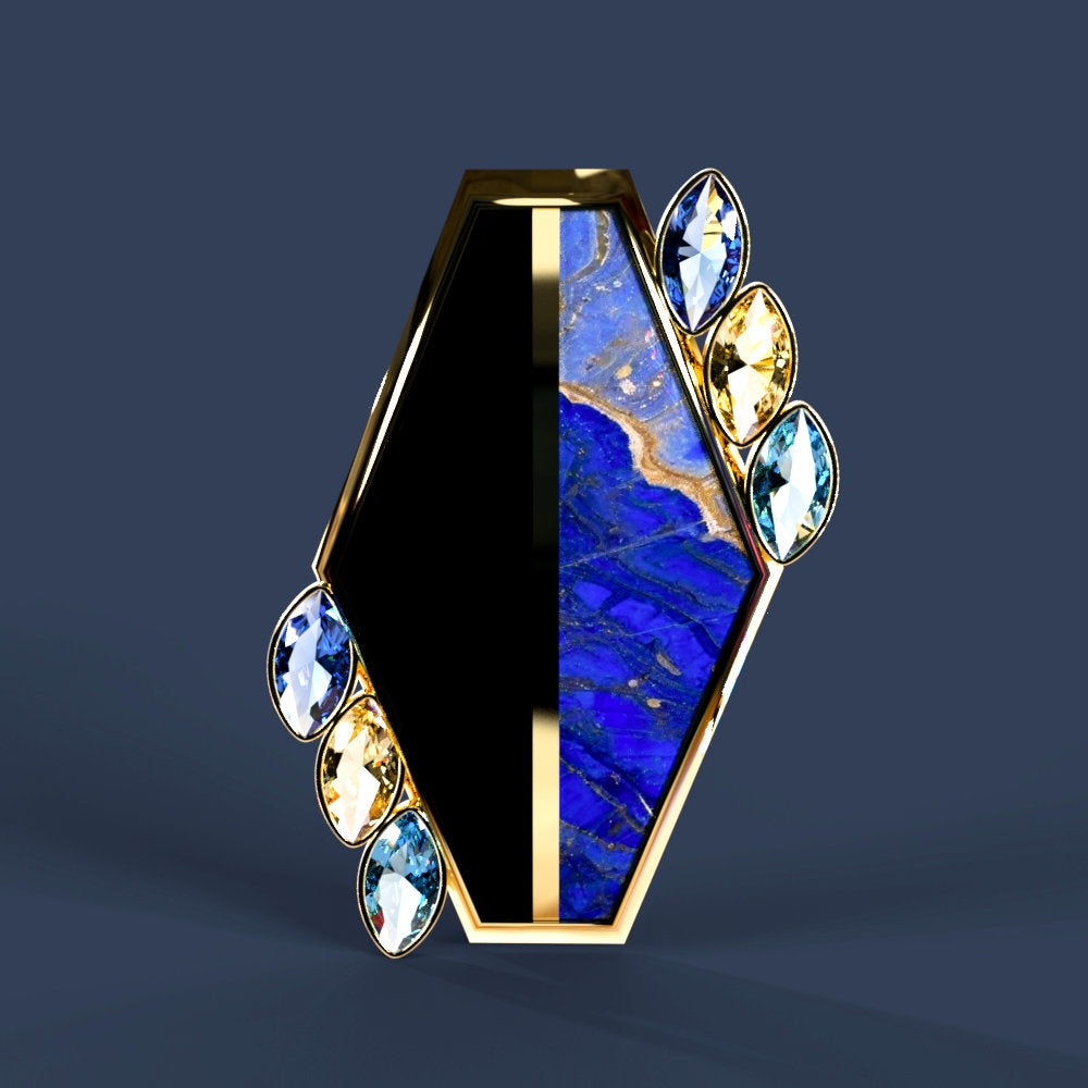 AP Lapis Eclipse Stud Earrings for Genesis 8 and 9 Female Characters
