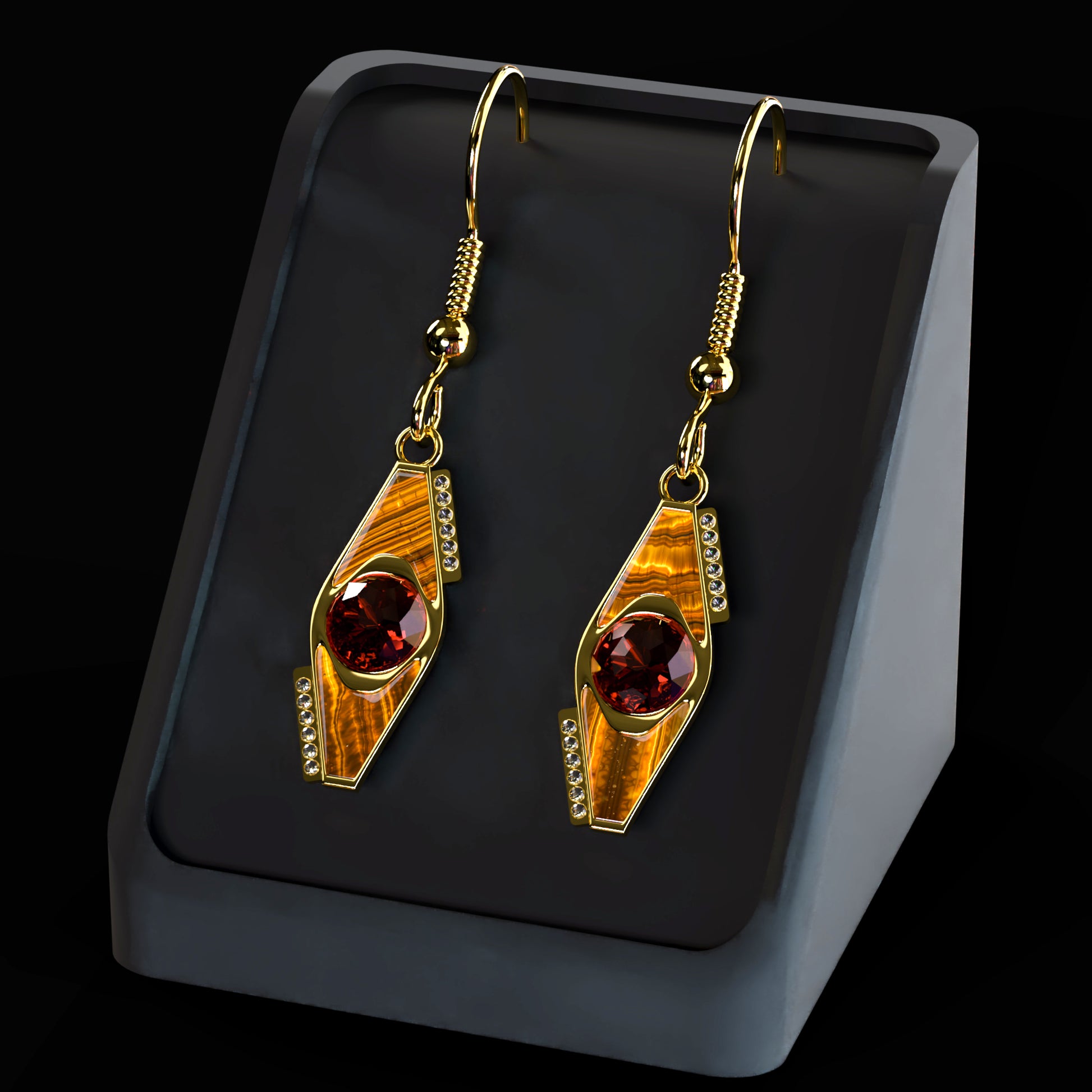 AP Red Sentinel Earrings Set (Free Download)