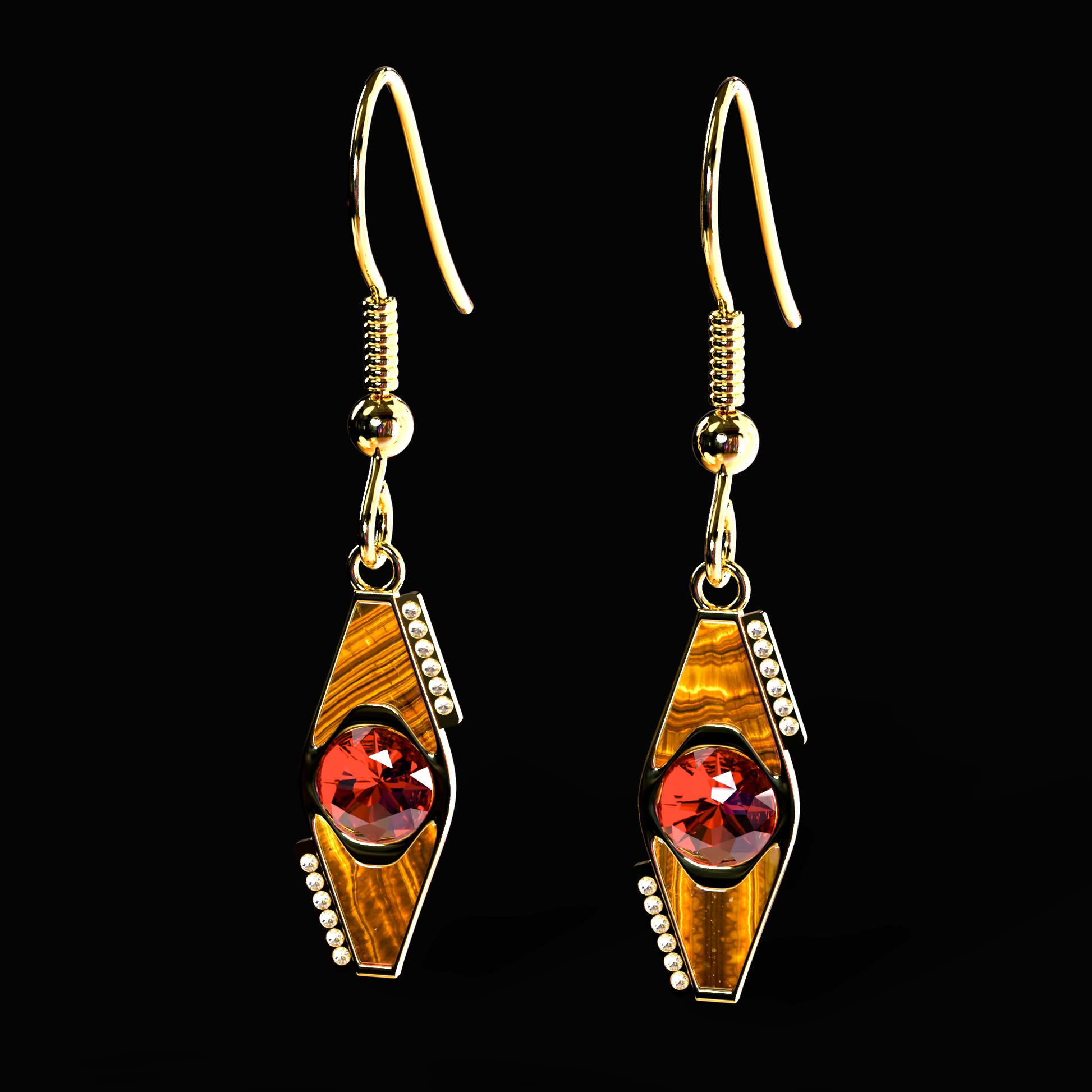 AP Red Sentinel Earrings Set (Free Download)