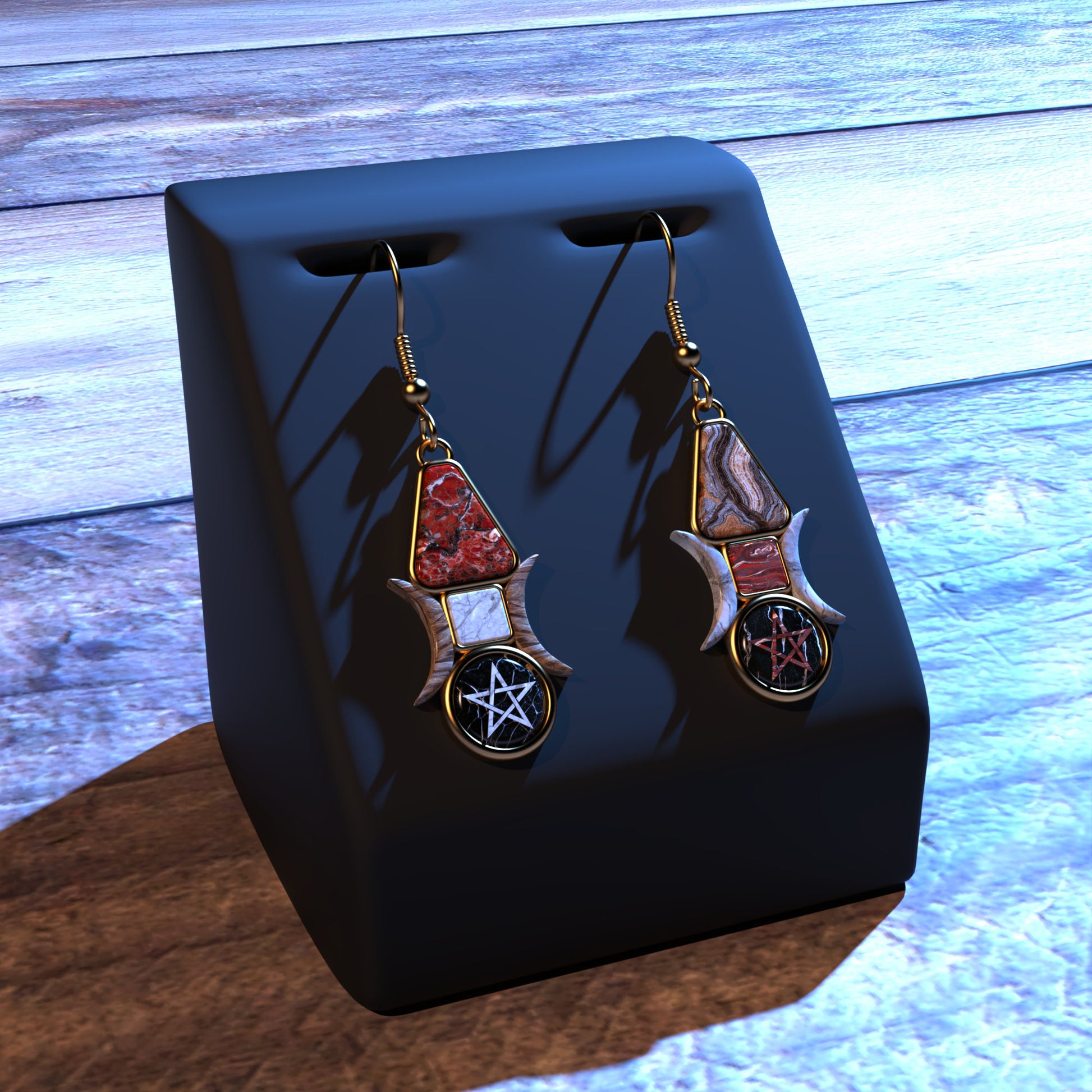 AP Blood and Bone Totem Earrings for Genesis 8 and 9 Female Characters