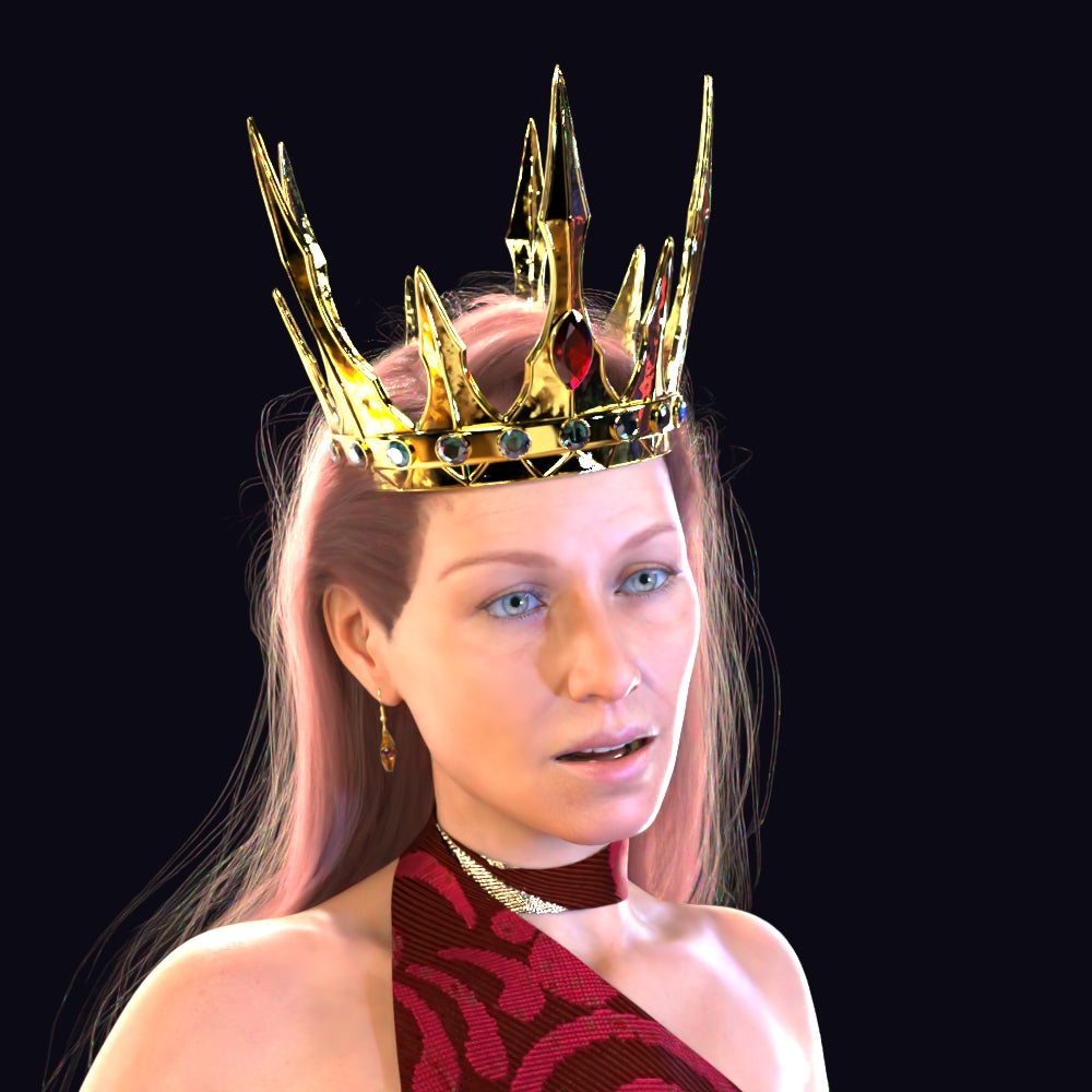 How I Light My Gemstone Jewelry in Daz3D – Realistic Sparkle With Just HDRI + 2–3 Lights