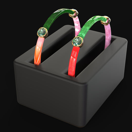 DAZ3D gemstone jewelry for Genesis 8 and 9 female characters Alchemists Circle Bangles Display