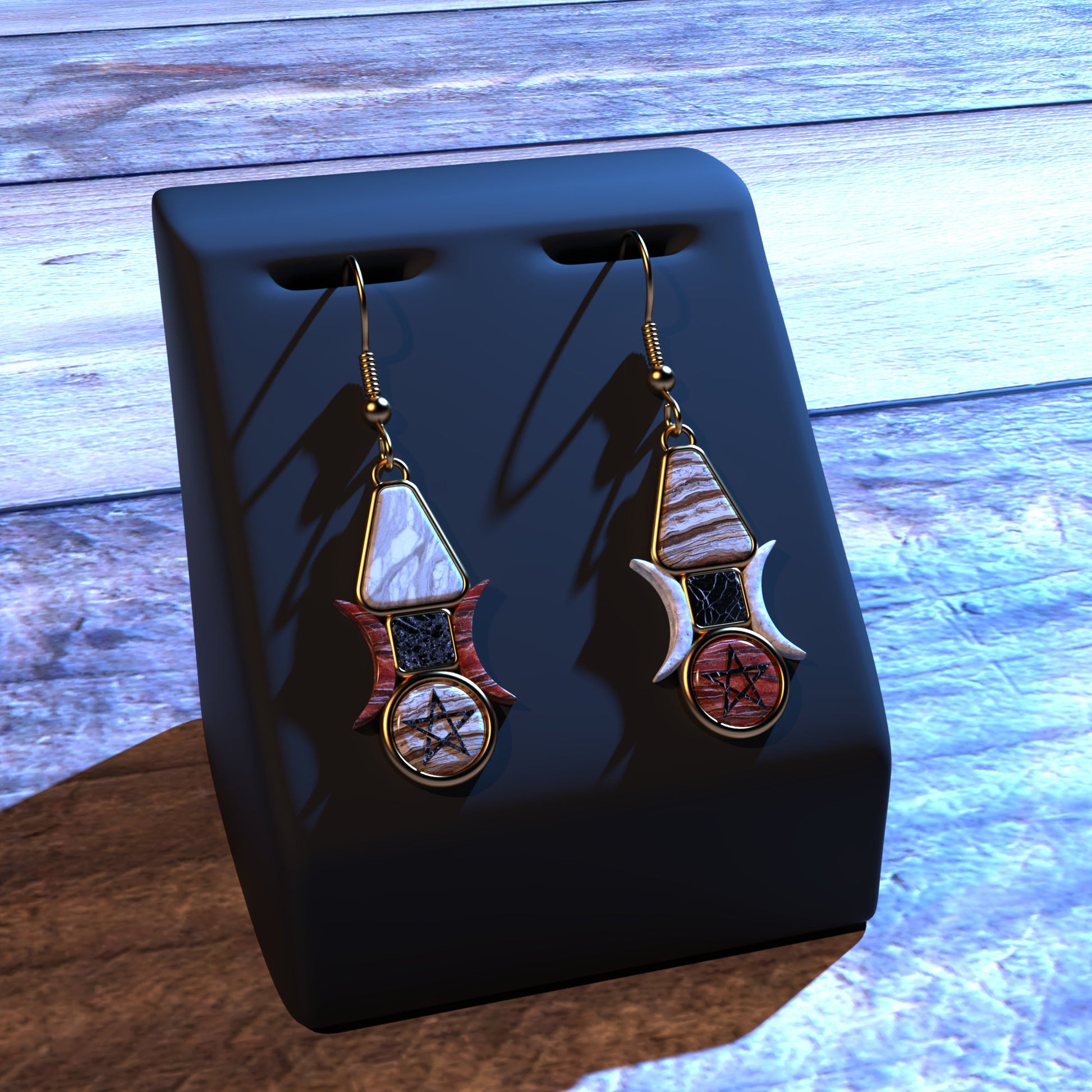 AP Blood and Bone Totem Earrings for Genesis 8 and 9 Female Characters